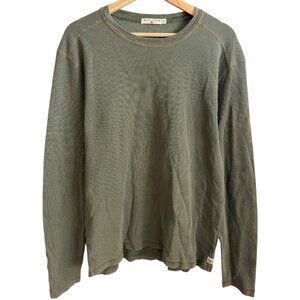 Agave Denim Supima Cotton Buoy Thermal Shirt Green M Minimalist Grunge Rugged